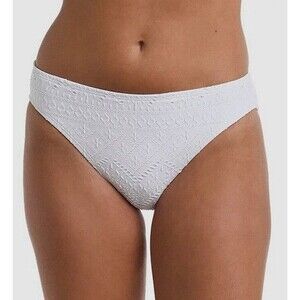 NWT La Blanca Saltwater Sands Hipster Bikini Bottoms White Size 12